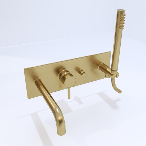 Смеситель для ванны или душа Paffoni Light LIG001HGSP встраиваемый в стену 
без термостата 