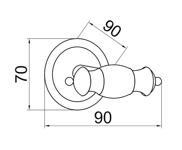 Крючок Boheme Vogue 10136 настенный Chrome