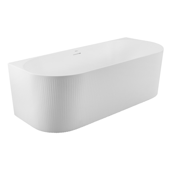 Акриловая ванна пристенная BelBagno  BB412-1700-800-MATT 170x80 овальная цвет белый матовый