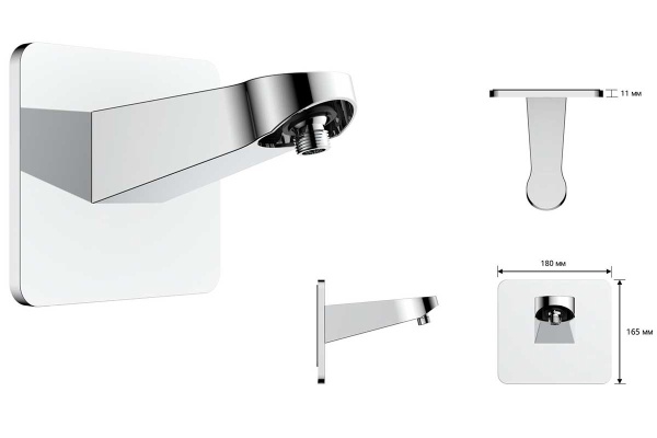 Верхний душ Vincea Inspire VSHD-3I4CCH хром 