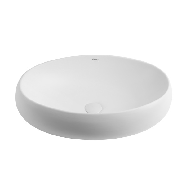 Раковина  овальная Abber Bequem AC2102MW фаянс цвет белый матовый