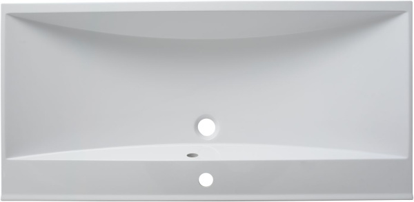 Раковина мебельная прямоугольная Aquanet Нота 00281221 литьевой мрамор цвет белый