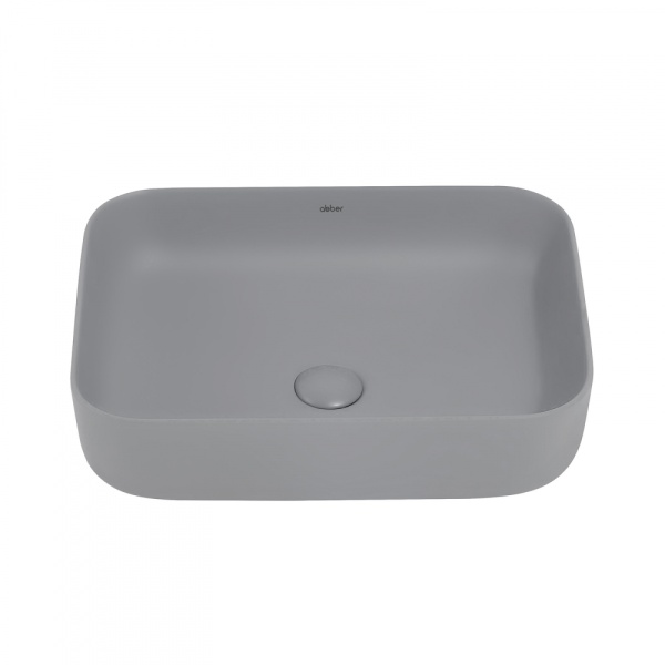 Раковина  прямоугольная Abber Rechteck AC2202MG фаянс цвет серый матовый