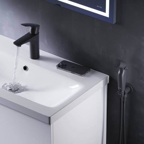 Смеситель для раковины Am.Pm Gem F90A03022  черный матовый