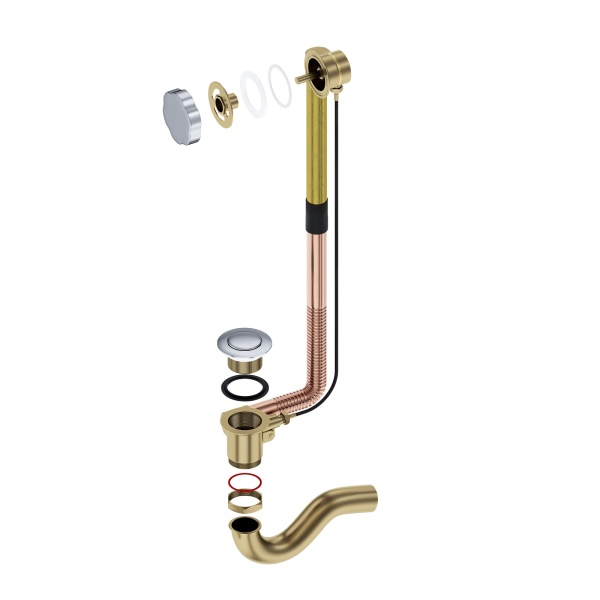 Слив-перелив TIMO 8003/00 полуавтомат, хром