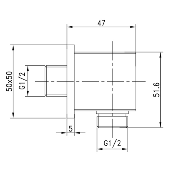 Шланговое соединение Lemark  LM5883CW хром/белый 