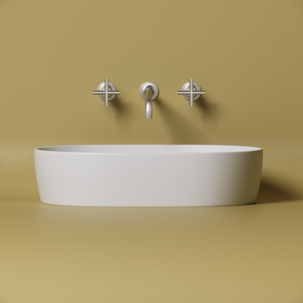 Раковина накладная овальная Ceramica Nova Element CN6047MW фарфор цвет белый матовый