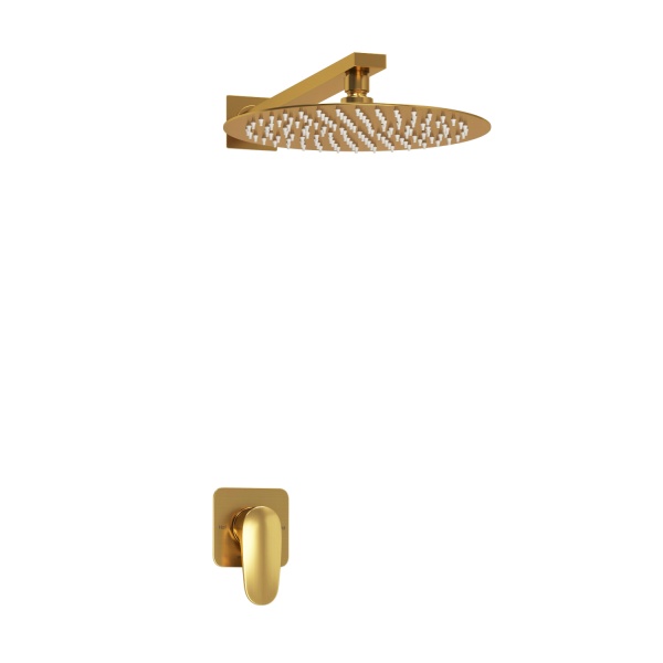 Душевая система со смесителем Wasserkraft Havel 3600 A3651.180.259 монтаж встраиваемая в стену без термостата золото