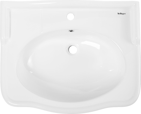 Раковина подвесная прямоугольная BelBagno Boheme  фаянс цвет белый