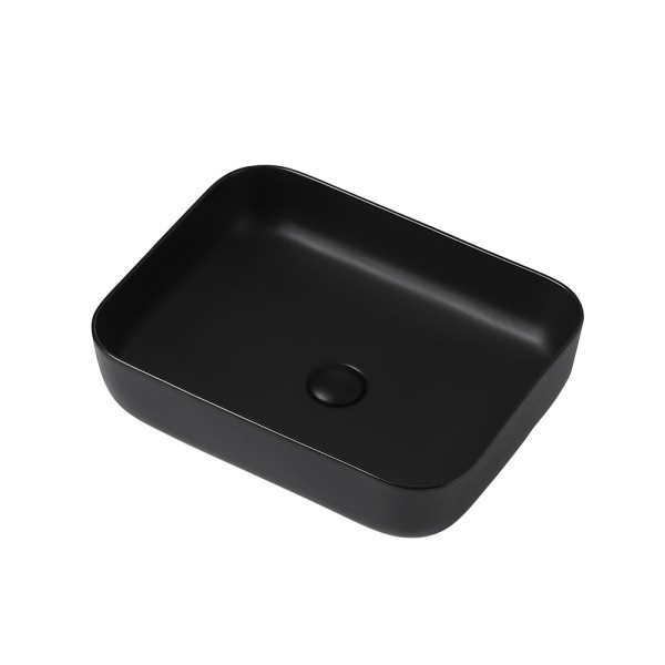 Раковина  прямоугольная Abber Rechteck AC2202MB керамика цвет черный матовый