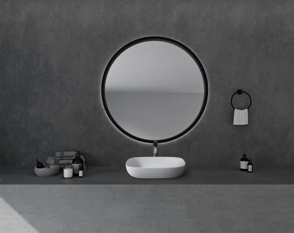 Раковина  прямоугольная Abber STEIN AS2620 искусственный камень цвет белый матовый