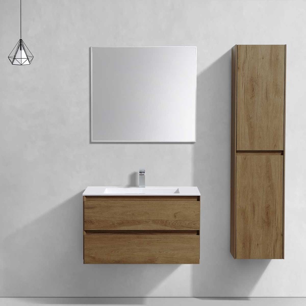 Тумба  подвесная Vincea Luka VMC-2L800TO 80 см  2 ящика цвет T.Oak 