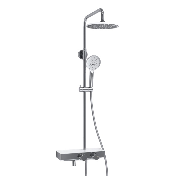 Душевая система со смесителем Wasserkraft  A113.067.127.CH Thermo монтаж настенная с термостатом хром
