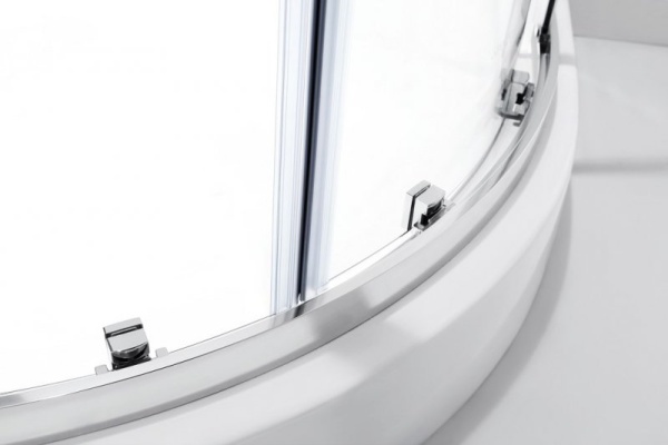 Душевой угол Cezares Molveno MOLVENO-RH-11-130/120-P-Cr прямоугольная-асимметричная  стекла рифленые, профиль хром