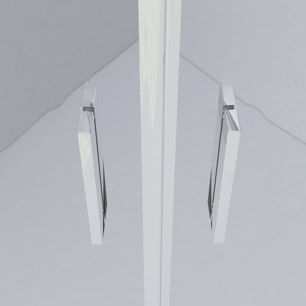 Душевой угол  Garda VSS-1G1011CH 110x100 стекла матовые, профиль хром