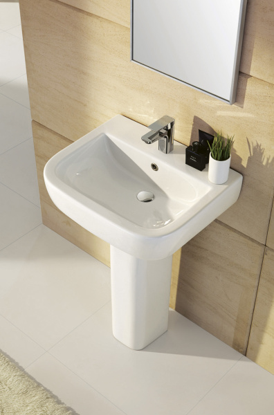 Раковина  прямоугольная BelBagno Alpina BB10100L фаянс цвет белый