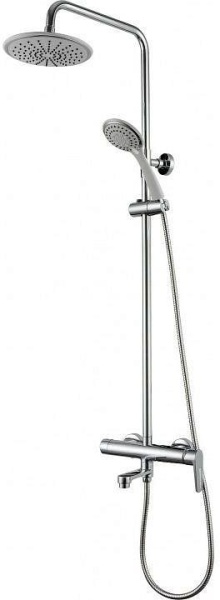 Душевая система со смесителем Aquanet Logic AF320-72-R-C монтаж настенная без термостата белый/хром