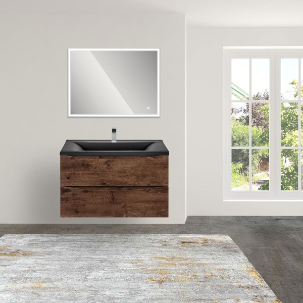 Тумба  подвесная Vincea Mia VMC-2MA800RW 80 см  2 ящика цвет R.Wood 