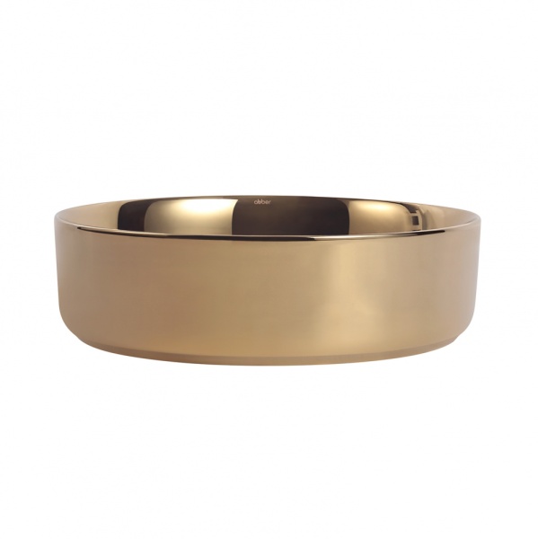 Раковина  круглая Abber Bequem AC2109GG фаянс цвет золото
