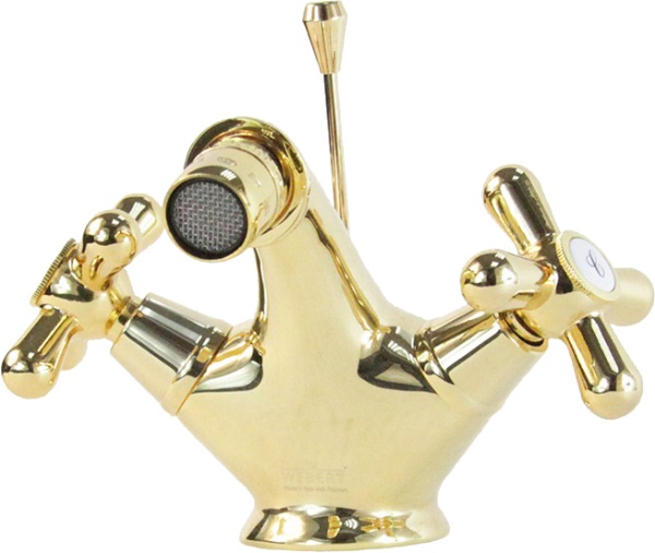 Смеситель для биде Webert Armony AM710102010 латунь золото