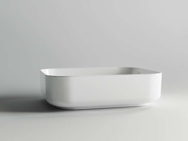 Раковина накладная прямоугольная Ceramica Nova Element CN6011 фарфор цвет белый