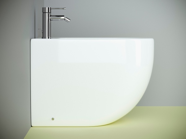 Биде приставное Ceramica Nova Metropol CN4005 фарфор, цвет белый