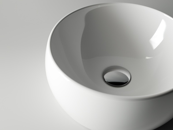Раковина накладная круглая Ceramica Nova Element CN6001 фарфор цвет белый