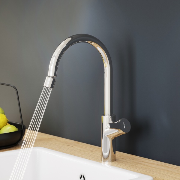 Смеситель для кухни Damixa Eclipse 310722000 без подключения к фильтру хром