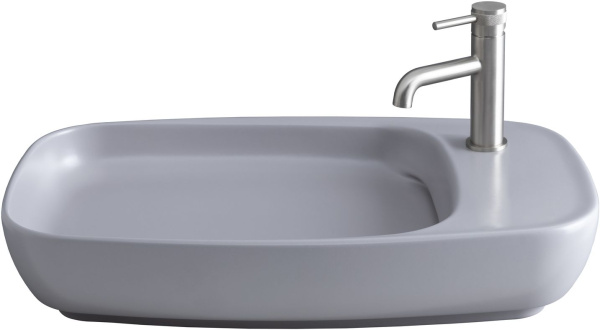 Раковина накладная прямоугольная Allen Brau Liberty 4.32012.AN керамика цвет серый