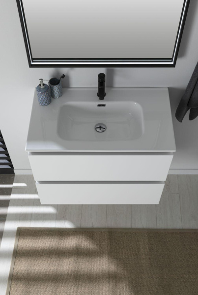 Раковина мебельная прямоугольная Aquanet Flat 00254364 керамика цвет белый