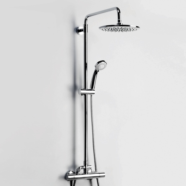 Душевая система со смесителем Wasserkraft  A13302 монтаж настенная с термостатом хром