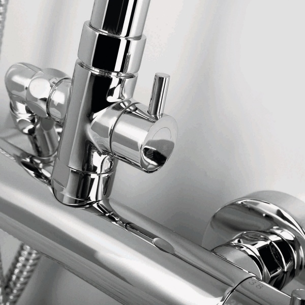 Душевая система со смесителем Wasserkraft  A13302 монтаж настенная с термостатом хром