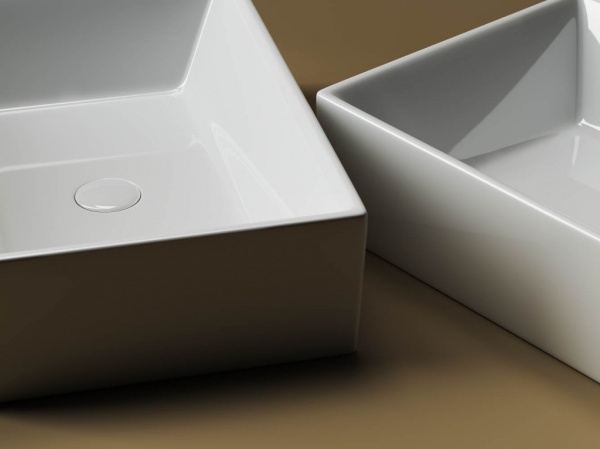 Раковина накладная прямоугольная Ceramica Nova Element CN5013 фарфор цвет белый