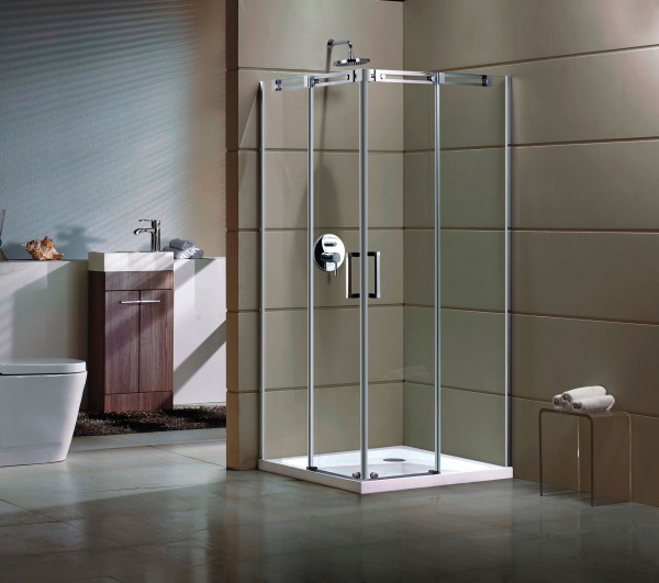 Душевой угол Grossman Galaxy GR-3120R прямоугольная  стекла прозрачные, профиль хром