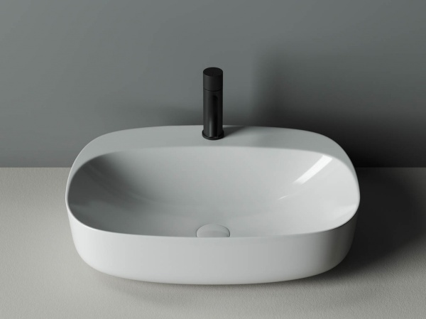 Раковина накладная овальная Ceramica Nova Element CN5012 фарфор цвет белый