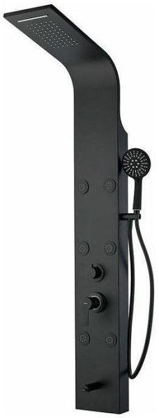 Душевая система со смесителем Aquanet Galaxy AP40-05 монтаж настенная без термостата черный