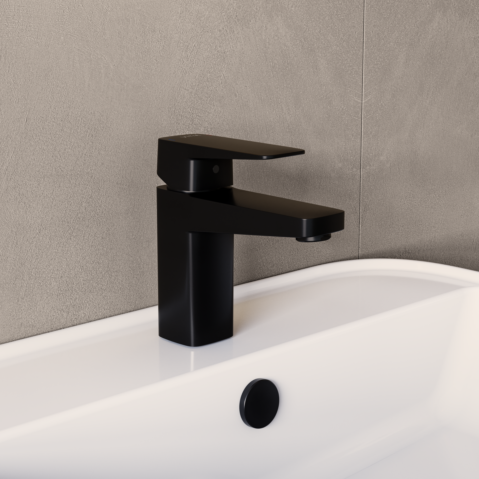 Смеситель для раковины VitrA Root Square A4273136EXP матовый черный
