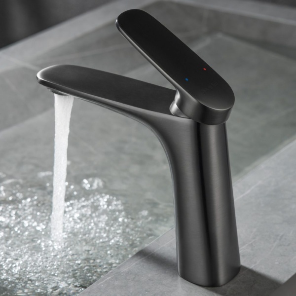 Смеситель для раковины Black&White Universe UK8701MG gun metal