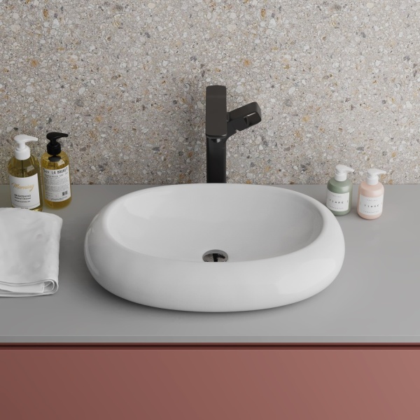 Раковина  овальная Grossman  GR-3011 фаянс цвет белый