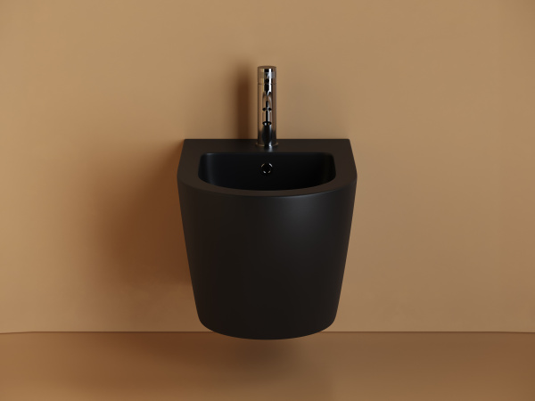 Биде подвесное Ceramica Nova Uno CN11002MB фарфор, цвет черный матовый