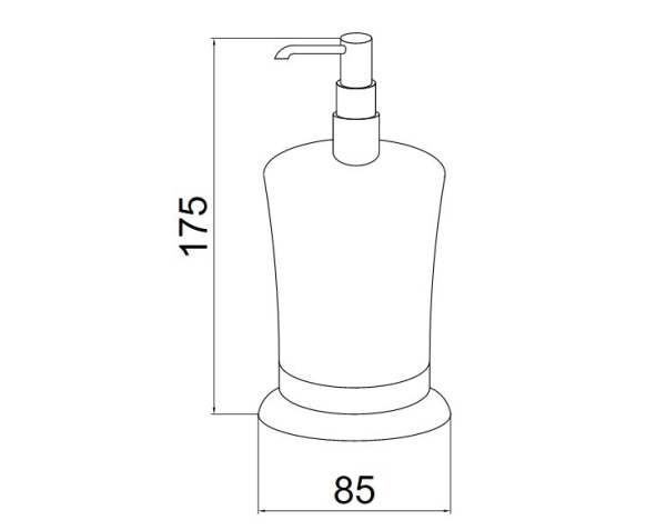 Диспенсер для мыла Boheme Brillante 10439 настольный Chrome