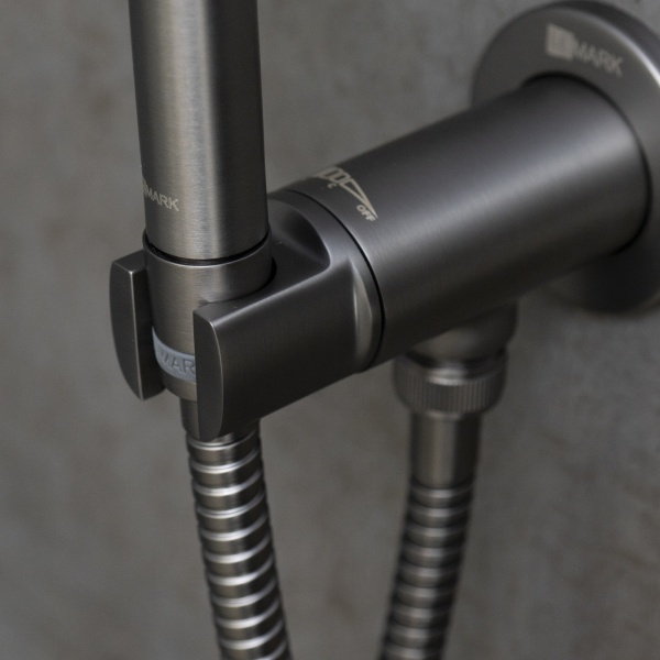 Смеситель для биде Lemark Solo LM7171GM латунь графит