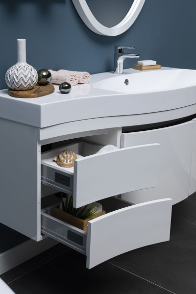 Раковина мебельная прямоугольная Aquanet Опера НФ-00007621 литьевой мрамор цвет белый