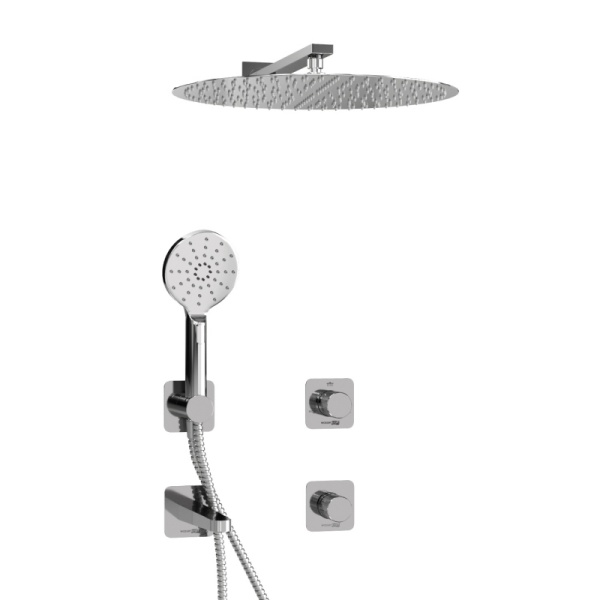 Душевая система со смесителем Wasserkraft Mosel 4600 A4651.294.295.090.117.271.087.127 монтаж встраиваемая в стену без термостата хром