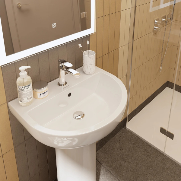 Раковина подвесная округлая Kerama Marazzi Buongiorno BG.wb.55 керамика цвет белый