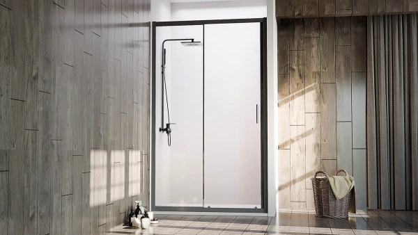 Душевая дверь Veconi Vianno VN72B-130-01-C4 130 см стекла прозрачные, профиль черный