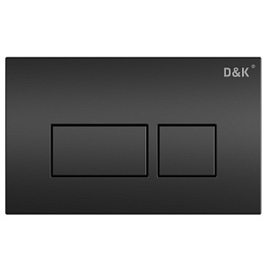 Кнопка смыва механическая D&amp;K Berlin DB1439025 цвет черный матовый