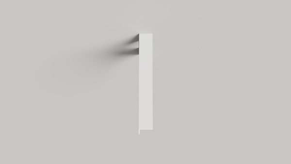 Кронштейн усиленный для столешницы (раковины) левый Salini  1903305M цвет белый