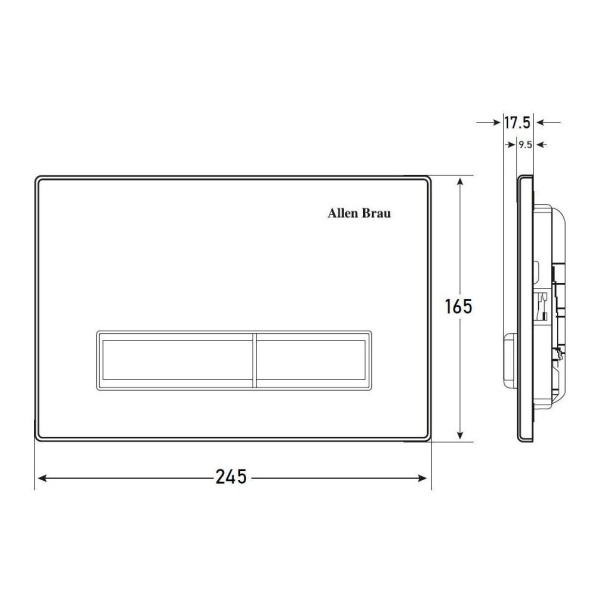 Кнопка смыва пневматическая Allen Brau Fantasy 9.20003.20 цвет белый