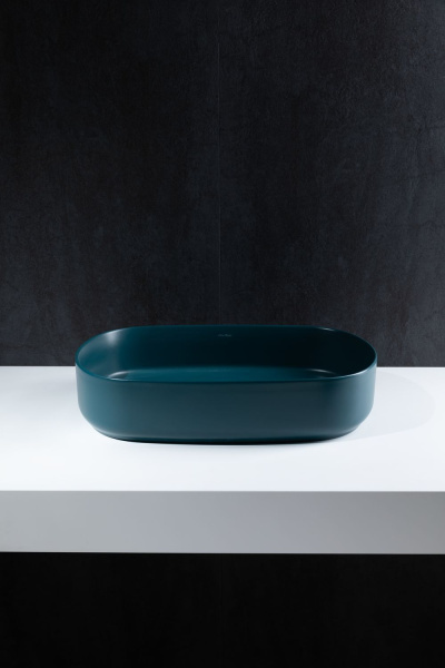 Раковина накладная овальная Allen Brau Fantasy 4.11022.PT керамика цвет зеленый